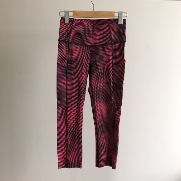 lululemon Fast and Free Crop *SeaWheeze - Picture 2 of 4